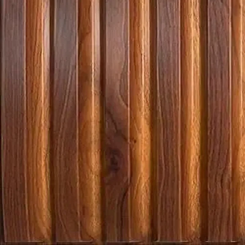 WPC wood-fibre composite panel with walnut grain